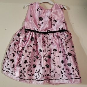 Party dress pink floral designs 24 months